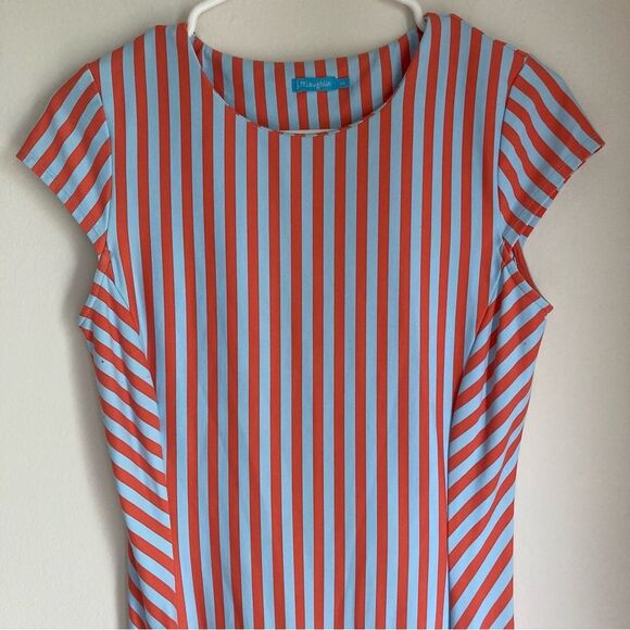 J. Mclaughlin women’s Helena Dress size XS. Sea blue and coral color. EUC! 😍 - Picture 7 of 9